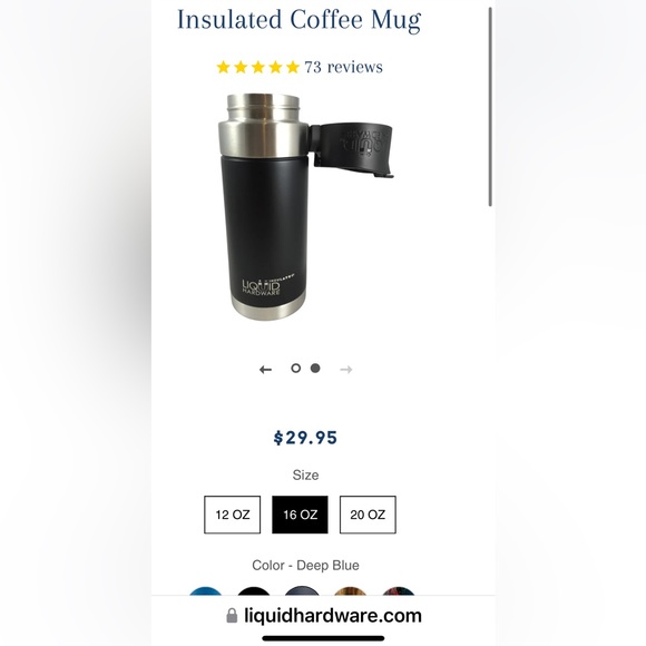 LH Aurora™ FlipTop Leakproof Vacuum Insulated stainless steel Travel Mug BPAfree - Picture 2 of 15